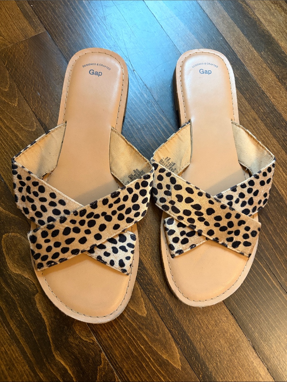 GAP Velvet Crisscross Sandals